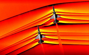 科技突破！NASA首度捕捉2超音速機震波互動照