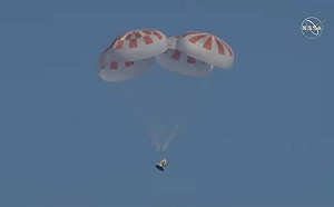 SpaceX飛龍號太空艙  成功重返地球