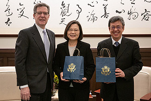 總統接見布朗貝克大使 籲台美為民主發展貢獻心力