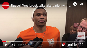 NBA／被噴歧視性字眼？威少不爽飆罵球迷(影)