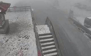 下冰霰了！合歡山成銀白世界民眾直呼「要衝一波了！」