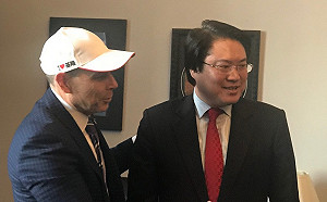 林右昌訪美國會議員 籲美積極助台參加國際組織