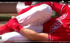 MLB／哈波遭火球砸中腳踝　費城人休息區嚇壞了(影)