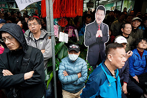 現場圖片直擊》余天票數有領先有落後  選民心情寫在臉上