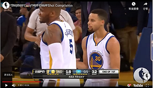 NBA／熟悉的柯瑞回來了　首節就飆進Logo Shot(影)