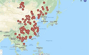 一定要撐住！一張圖看懂台灣如何被非洲豬瘟疫情包圍……