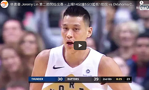 NBA／暴龍被黃蜂絕殺　林書豪僅上場6分鐘一分未得