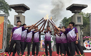 108年全大運聖火傳遞   超馬選手陳彥博領跑