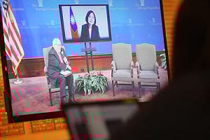 再提蔡7條！總統與華府智庫視訊對談 批一國兩制企圖改變現狀