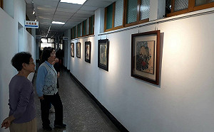 拚治安也要饗藝術　清水警分局展出國家文藝獎大師畫作