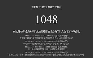 網友設計「韓總計數器」  統計新聞台提關鍵字次數