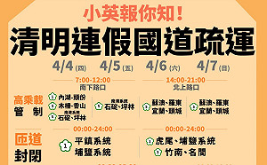 清明連假就是明天！蔡英文製國道疏運懶人包報你知