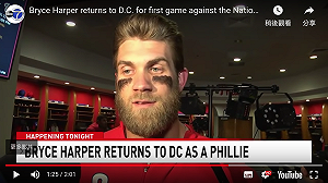 MLB／哈波回華盛頓被噓爆　首打席吞K還被國民隊推特酸(影)