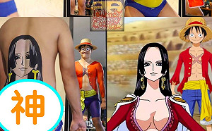 他同時化身魯夫和「蛇姬的奶奶」　網笑噴：神級cosplay