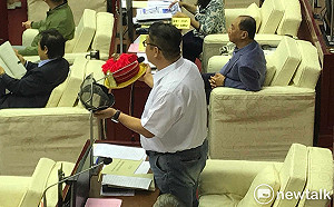 藍綠杯葛柯文哲施政報告  國民黨不忘置入「學學高雄瑜」