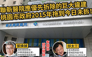 聯新醫院遭檢舉沒人敢拆  黃國昌諷：張煥禎真夠力