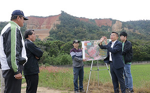 視察鐵砧山崩塌整治工程  蔡其昌：要讓歷史景點風華再現