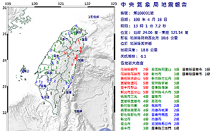 蔡英文致電蘇貞昌 要求行政團隊儘速掌握並處置災情