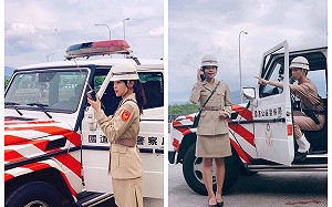 正妹警「穿越30年」復古制服照曝光！窄裙美腿萬人狂讚