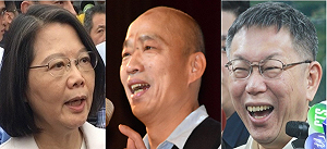 「非韓不投」減少？韓國瑜支持度掉3% 但仍領先柯P及小英