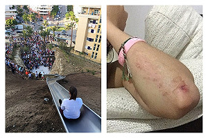 慘摔跌成狗吃屎！西班牙超長溜滑梯開幕第1天被迫關閉