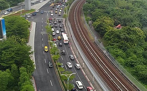 淡水的日常塞 今日卻變特別怒