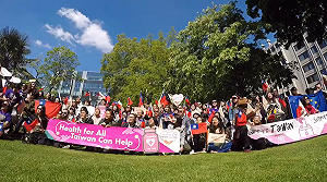 （影）歐洲串連與台灣同行 旗海飄揚齊聲挺台參與WHA