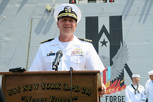 緬懷911 美軍紐約號運輸艦如浮動紀念館