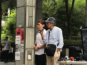 現身聲援反送中  林榮基喊話港警：千萬別用暴力傷害學生