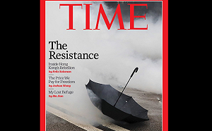 雨傘抵抗催淚彈！香港反送中登《時代》雜誌封面