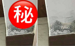 神人級曠世巨作！ 家中超醜壁癌竟秒變「潑墨山水畫」