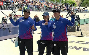 20年來第一次 中華複合弓女團世錦賽摘金