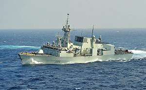 執行北韓「制裁」 傳加拿大軍艦「穿越」台海