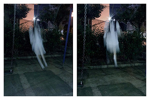 靈異照片？長髮文青妹美照竟變「盪鞦韆鬼影」　萬人笑翻