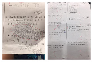 天兵兒子答數學題狂畫「32隻小鳥」　媽無奈：要怪誰啊？