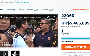 反送中募資爭全球版面  6小時募550萬港幣