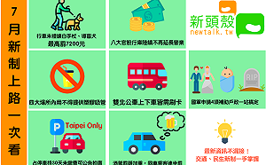 7月新制一圖看！酒駕加重罰緩、禁用塑膠吸管…