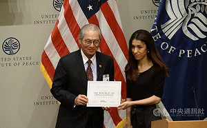 台捐款納迪亞倡議 諾貝爾和平獎得主感謝