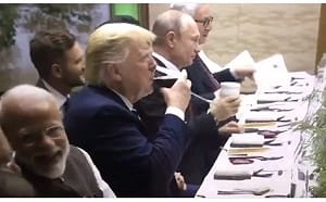 〔影〕蒲亭G20拿保溫瓶和川普敬酒 影片掀網友熱議