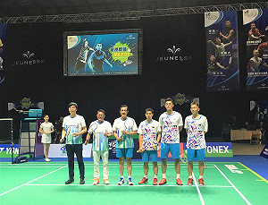 羽球／婕斯盃開戰　馬英九受邀開球頻揮空感覺慚愧