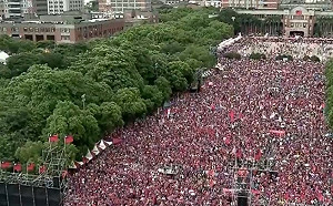 主辦方稱韓新竹造勢已湧入12萬人 楊文科：不論多少都是破紀錄