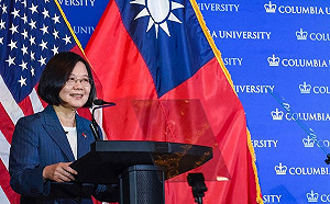 總統哥大談台灣民主挑戰   有信心贏得明年大選