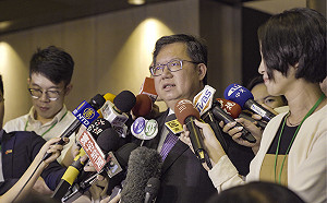 蔡燦在美同台  鄭文燦再次否認「蔡燦配」