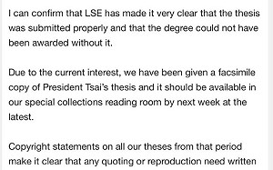 讀者投書》一場被政治操弄的總統博士學位戰 終於結束了