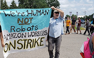 亞馬遜會員特賣首日 員工鬧罷工：我們不是機器人！