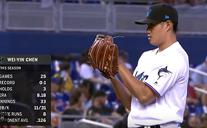 MLB／陳偉殷只用8球解決一局　上場中繼無失分
