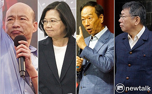 TVBS總統大選民調》韓、蔡PK陷膠著 多人混戰韓贏面較大