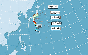 快訊》赴日旅客要注意！輕颱百合形成 預計週末撲日本