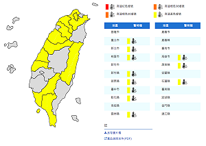 快訊》熱到爆汗！全台11縣市高溫36度達黃色警戒