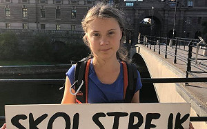 英國到美國免機票  瑞典少女桑柏格為環保乘風破浪